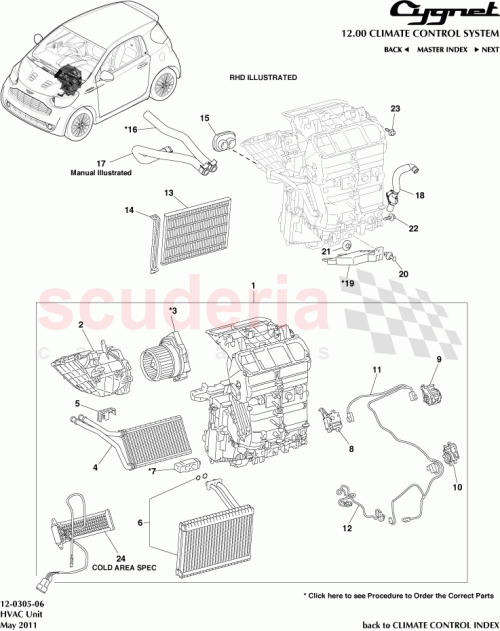 Part Diagram for Aston Martin 87103-74021