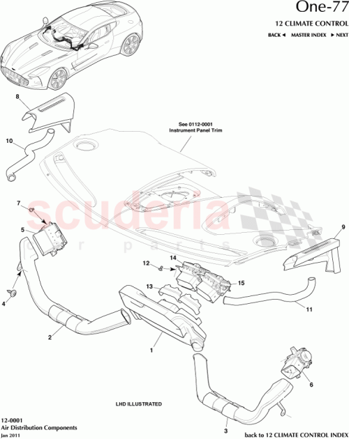 Part Diagram for Aston Martin 12023-14-6695-AB