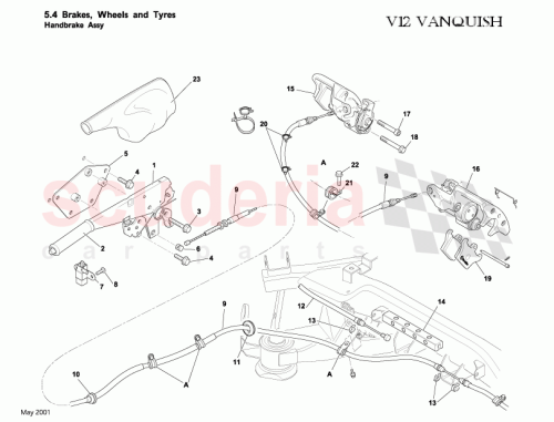 Part Diagram for Aston Martin 1R12-302980-AB