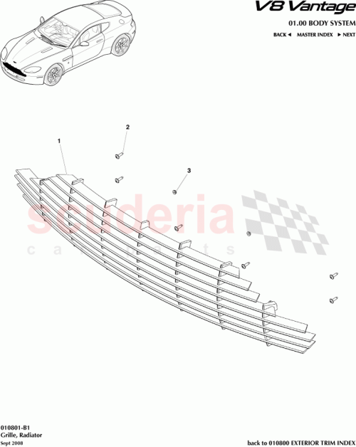 Part Diagram for Aston Martin 6G33-8A100-BJ