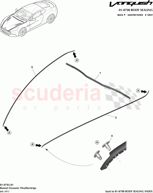 Part Diagram for Aston Martin CD33-16K816-AA