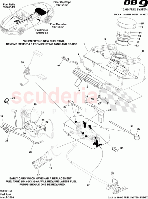 Part Diagram for Aston Martin 4G43-37-10041