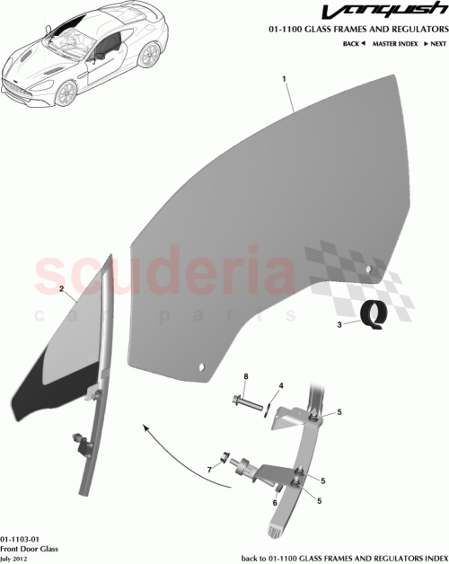 Part Diagram for Aston Martin 610260106
