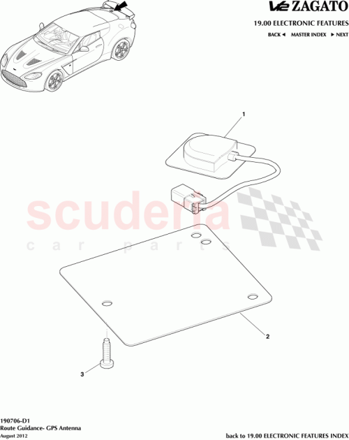 Part Diagram for Aston Martin CY83-10E921-BA