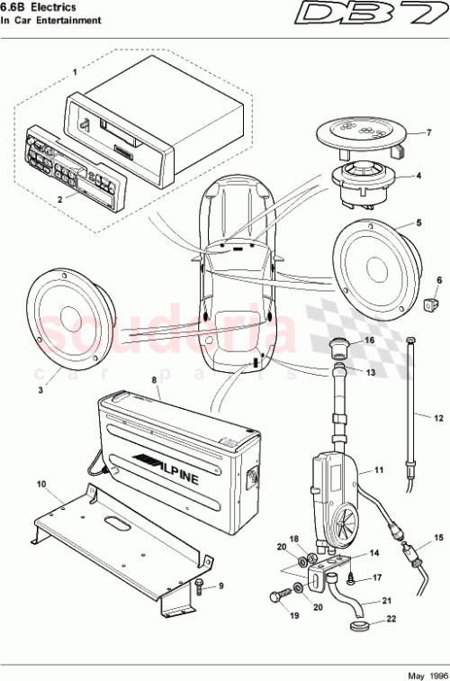Part Diagram for Aston Martin 3790412