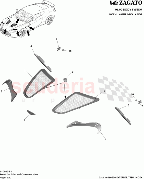 Part Diagram for Aston Martin CY83-13049-AA