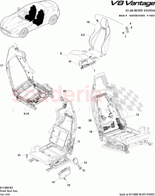 Part Diagram for Aston Martin 6G33-62900-ADW