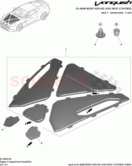 Part Diagram for Aston Martin CD33-54468-AA
