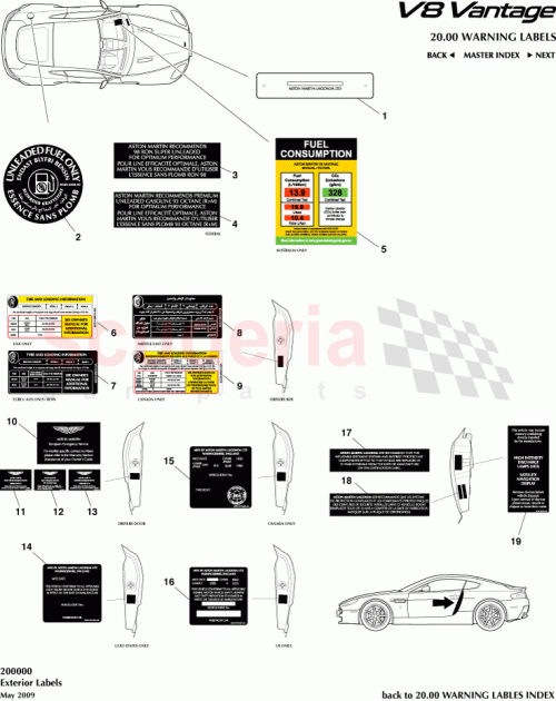 Part Diagram for Aston Martin BG3369014MA
