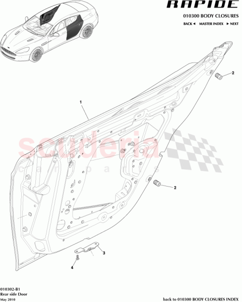 Part Diagram for Aston Martin AD43-F29A01-AA
