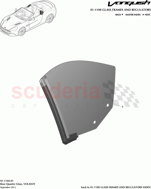 Part Diagram for Aston Martin FD33-76-10159