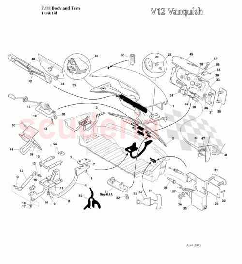 Part Diagram for Aston Martin 1R12-670813-AB