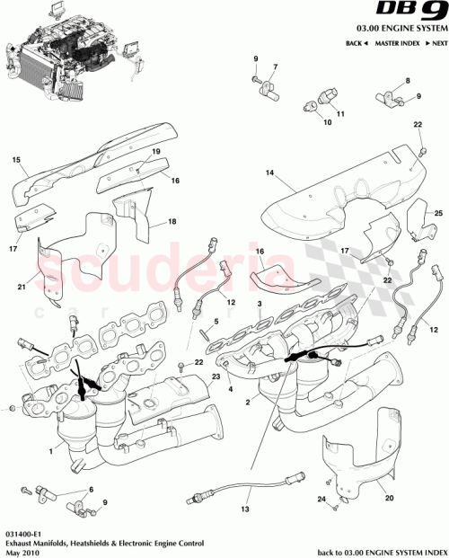 Part Diagram for Aston Martin 703691