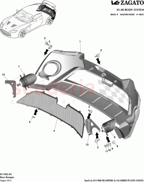 Part Diagram for Aston Martin CY83-5K239-AB