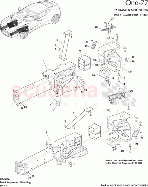 Part Diagram for Aston Martin 12023-04-1040-AC