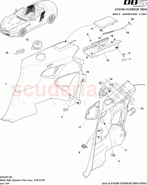Part Diagram for Aston Martin 4G43-STC3710-BA