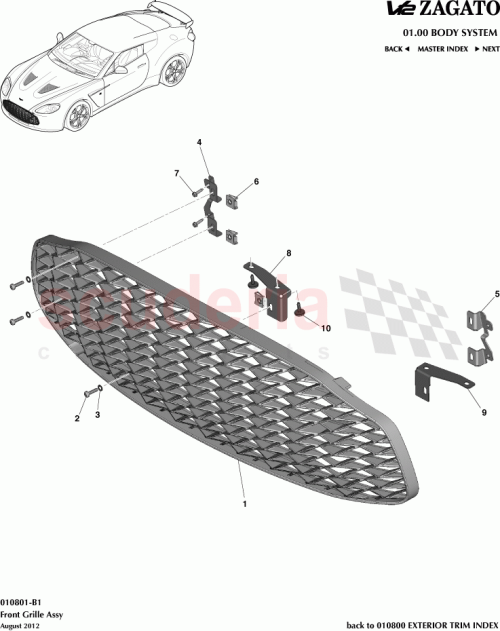 Part Diagram for Aston Martin CY83-8A023-AB