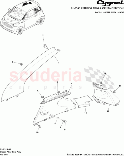 Part Diagram for Aston Martin AY2Y-68277-AAW