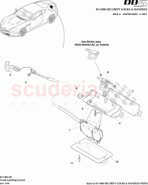 Part Diagram for Aston Martin 8D33-404A42-AC