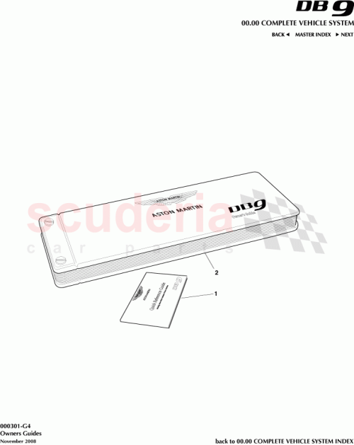 Part Diagram for Aston Martin 4G43-40-10671