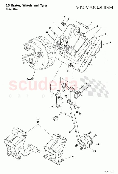 Part Diagram for Aston Martin 1R12-382239-AD