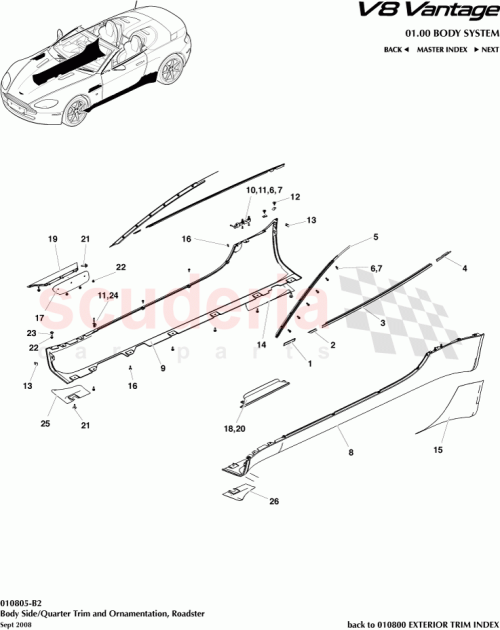 Part Diagram for Aston Martin 6G33-L10630-AB
