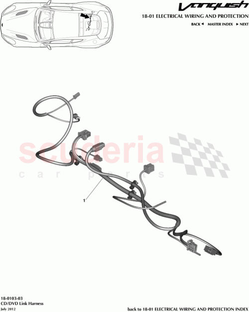 Part Diagram for Aston Martin DD33-9137-BA