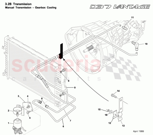 Part Diagram for Aston Martin 32-122742-AA