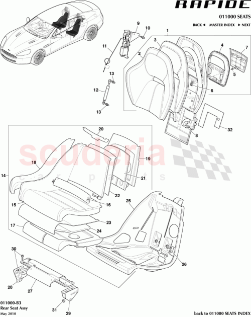 Part Diagram for Aston Martin AD43-14D701-AC