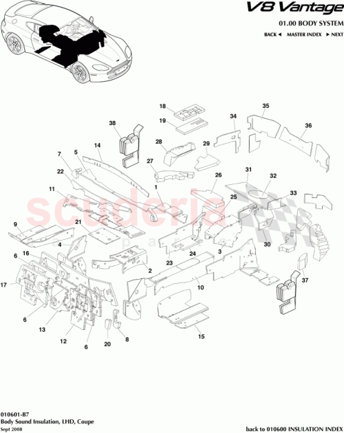 Part Diagram for Aston Martin 6G3324927AE