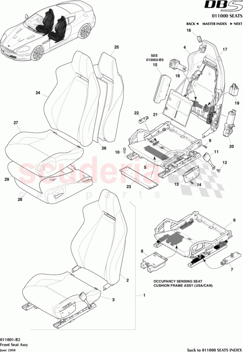 Part Diagram for Aston Martin 8G439515AD