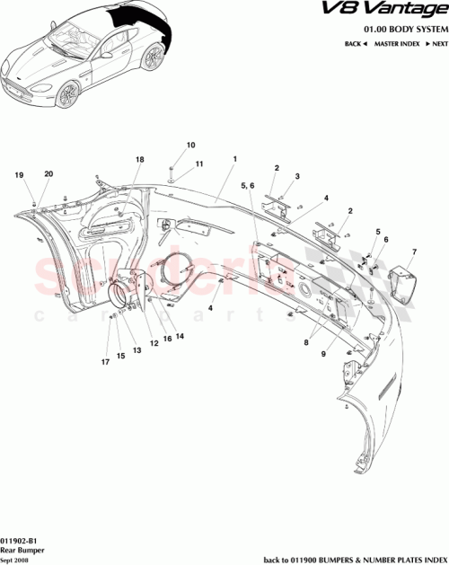 Part Diagram for Aston Martin 6G33-17K835-DL