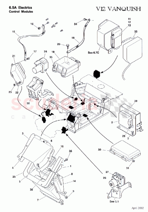 Part Diagram for Aston Martin 1R13-14B321-AC