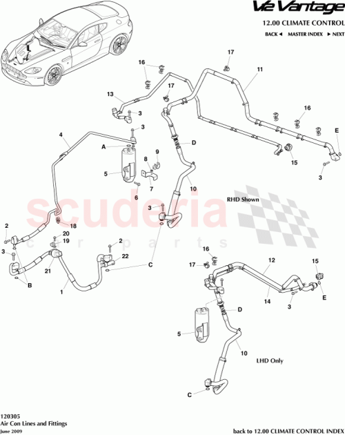 Part Diagram for Aston Martin AD23-19835-AA