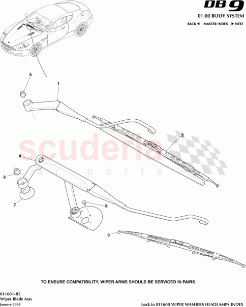 Part Diagram for Aston Martin 4G43-17526-EA