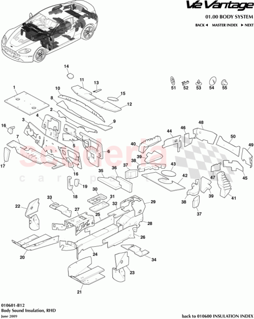 Part Diagram for Aston Martin 8G43015A23AB