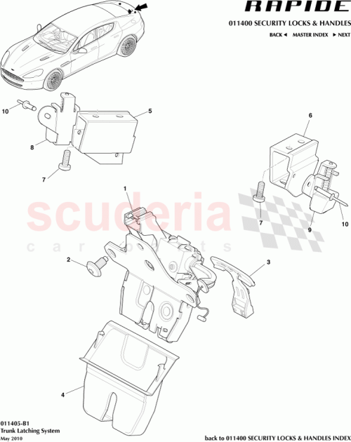 Part Diagram for Aston Martin 8N51-F442A66-BC