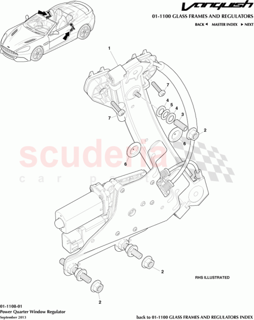 Part Diagram for Aston Martin ED33-F27000-AB