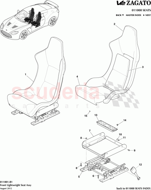 Part Diagram for Aston Martin 8D33-60050-ABW