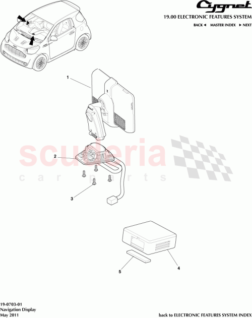 Part Diagram for Aston Martin AY2Y-37-10020