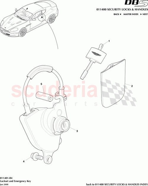 Part Diagram for Aston Martin 8D33-654024-AA/N