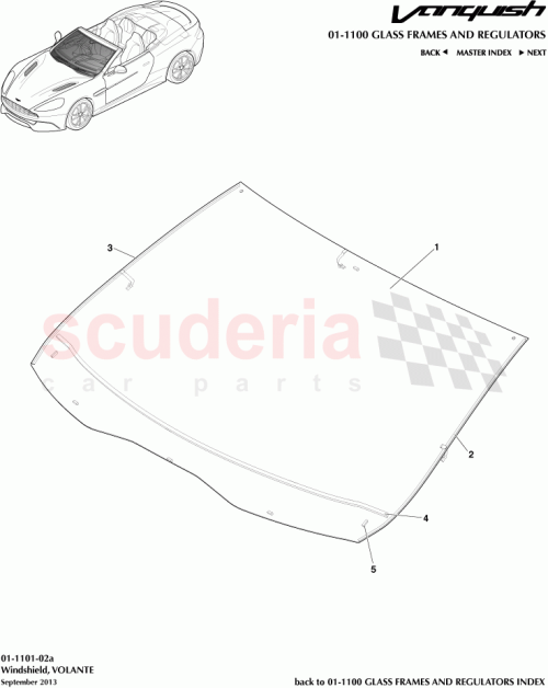 Part Diagram for Aston Martin ED33-76-10094