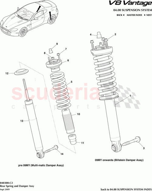 Part Diagram for Aston Martin 8G3318080FC