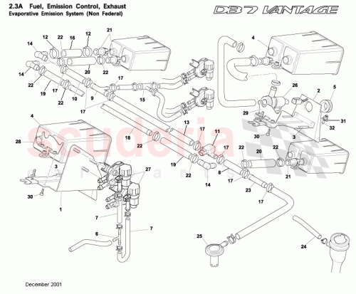 Part Diagram for Aston Martin 34122995AA