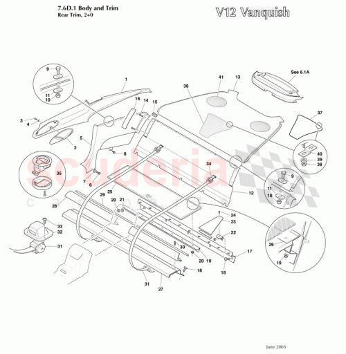 Part Diagram for Aston Martin 699587