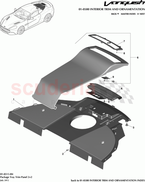 Part Diagram for Aston Martin CD33-46922-ACW