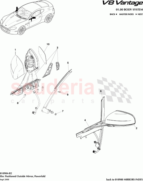 Part Diagram for Aston Martin 6G33-17682-BG