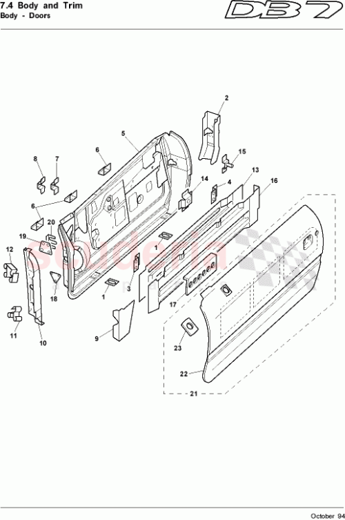 Part Diagram for Aston Martin 65-80784