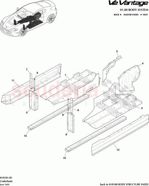 Part Diagram for Aston Martin AG33-C10027-AA