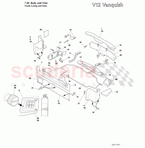 Part Diagram for Aston Martin 1R12-832901-AF
